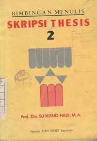 Bimbingan Menulis Skripsi Thesis 2